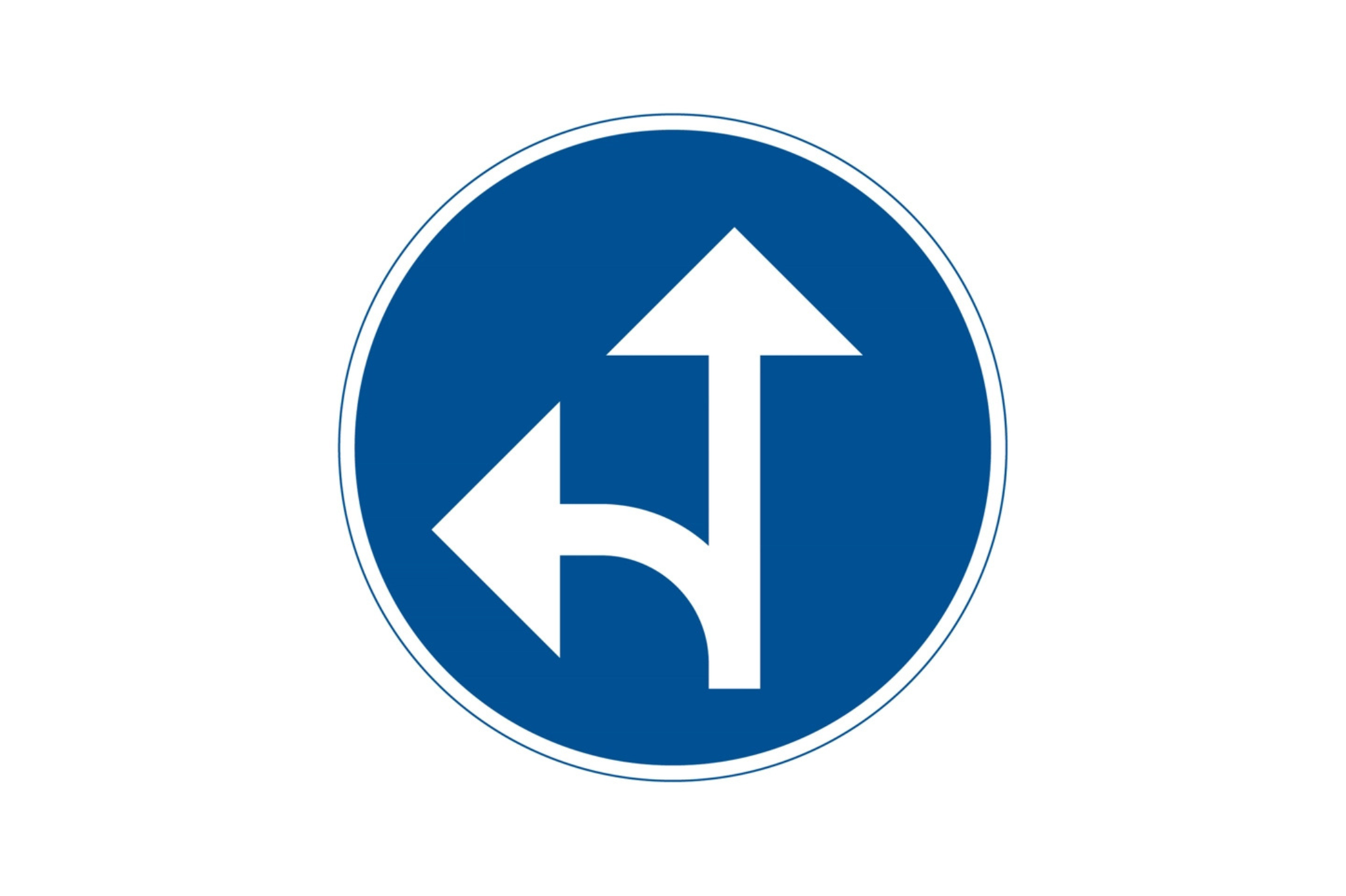 D1-6 Påbjuden körriktning
