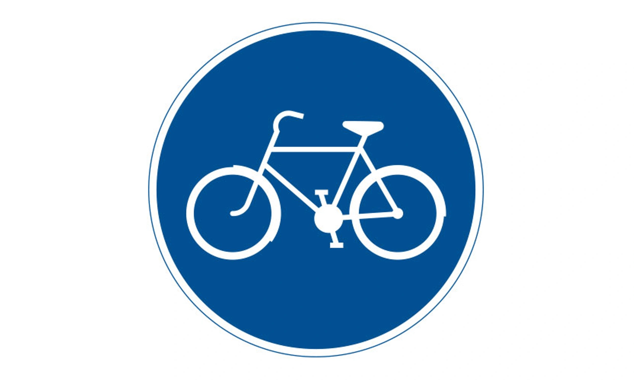 D4 Påbjuden cykelbana
