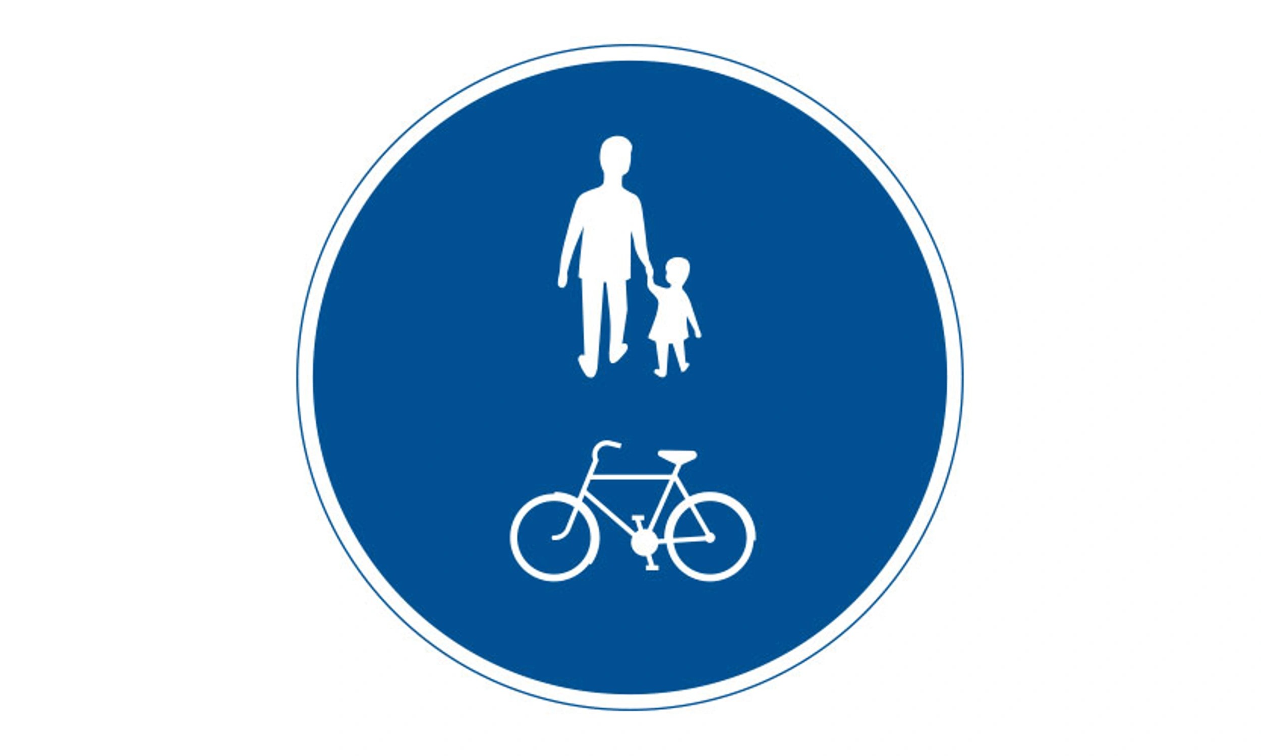 D6 Påbjuden gång- och cykelbana