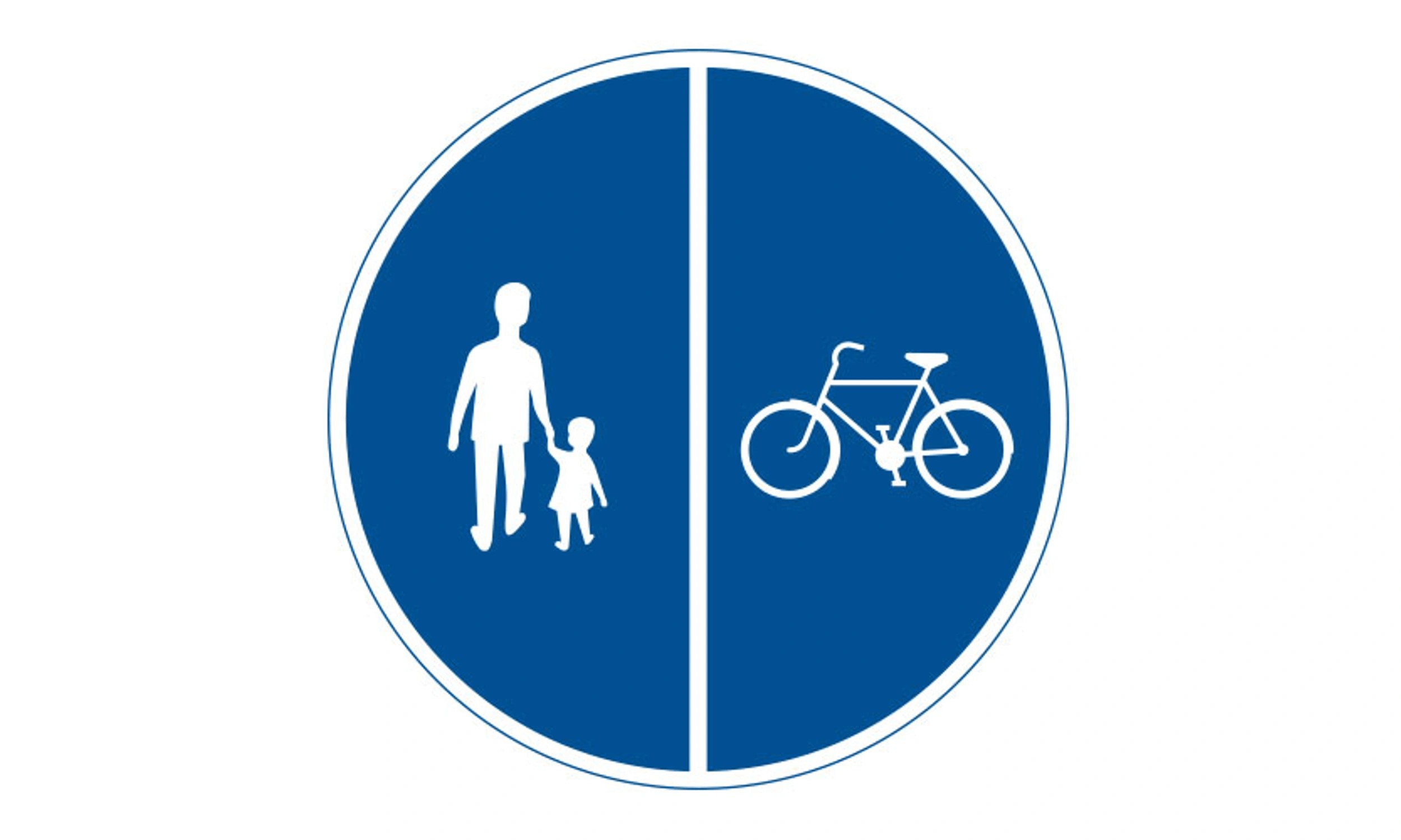 D7-1 Påbjudna gång- och cykelbanor