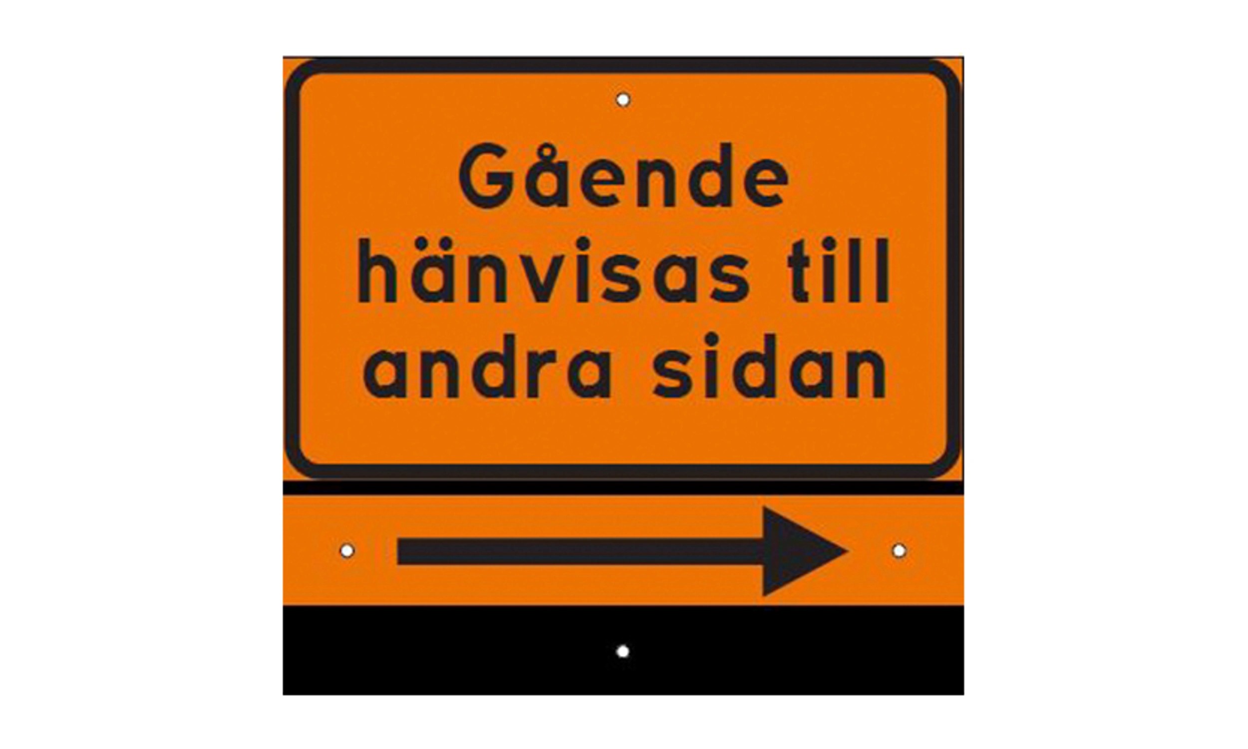 J2 Gående hänvisas..or/sv FHR Plast