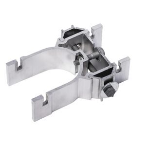 Dubbelklammer 60 mm alu