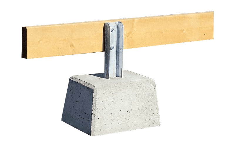 ATA P-räcke med betongfot
