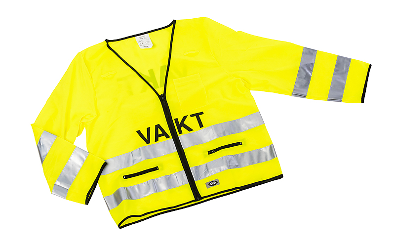 Varseljacka VAKT lång ärm gul XL