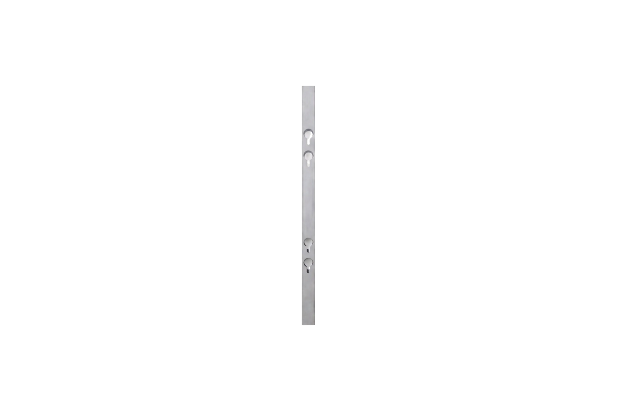 Fyrkantsrör aluminium 60x60 mm 1 m