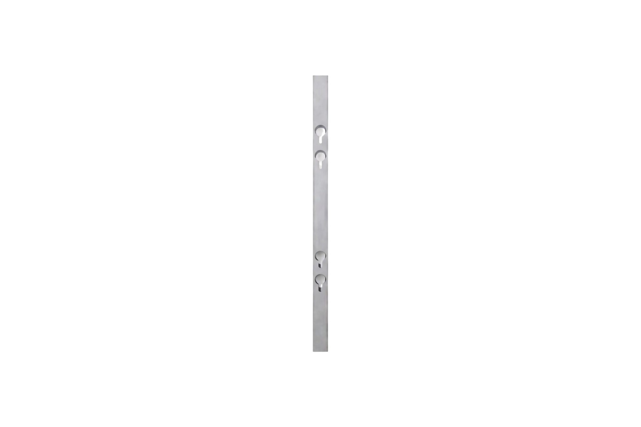 Fyrkantsrör aluminium 60x60 mm 1,5 m