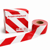 Avspärrningsband röd/vit